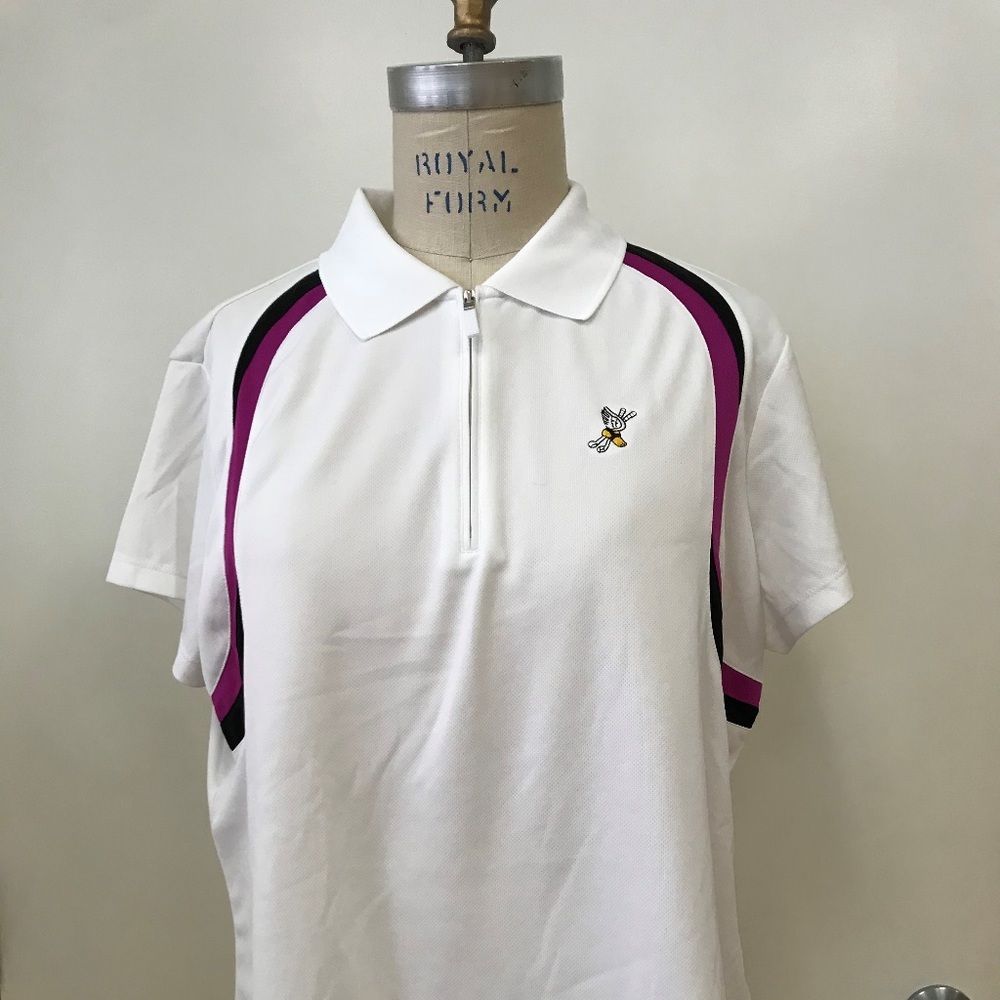 EP PRO TOUR TECH White Collared Polo SZ XL